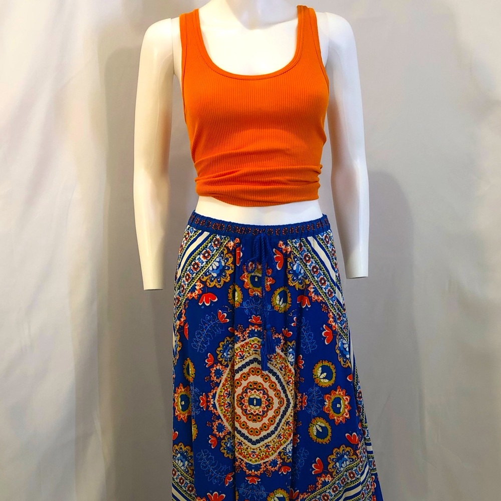 Victoria's Secret, Orange Ribbed Racerback Tank Top, Size M/L